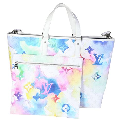 louis vuitton watercolor bags|louis vuitton canvas tote bag.